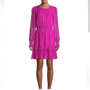 Lilly Pulitzer dotti silk metallic dress size 8